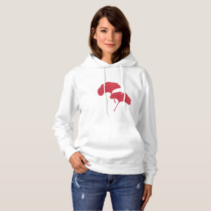 Red Ginkgo Leaves  Hoodie