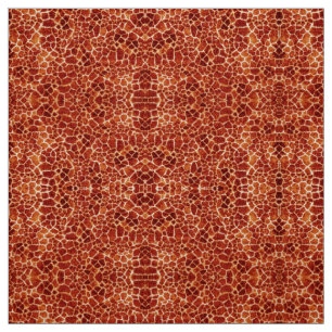 RED GIRAFFE SKIN Wild Animal Pattern Fabric