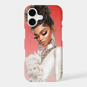 Red Glam Editorial Phone Case