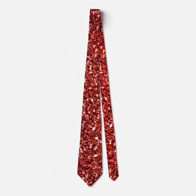 Red glitter and glisten tie (Front)