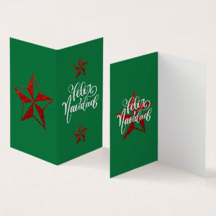 Red Glitter Christmas Star