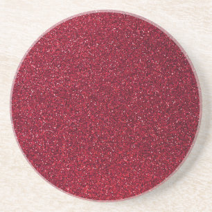 Red Glitter Coaster