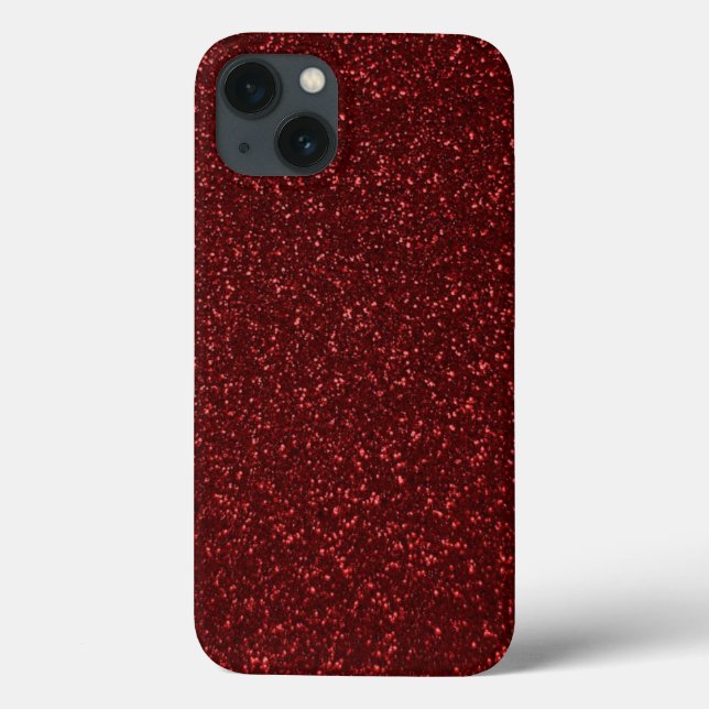 Red Glitter Effect Case-Mate iPhone Case (Back)