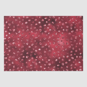 Red Glitter Glam Polka Dots Pattern Tissue Paper