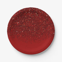 Red Glitter Glam Sparkle Elegant Chic Party
