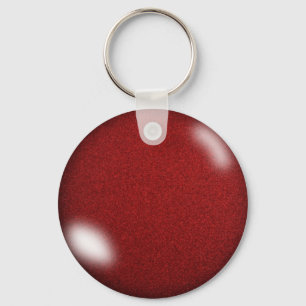 Red Glitter Key Ring