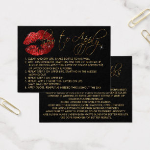 Red Glitter Lips - How to Apply