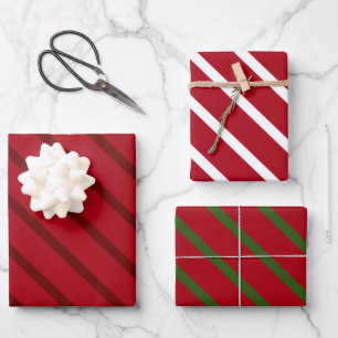 Red glitter magic christmas wrapping paper sheet