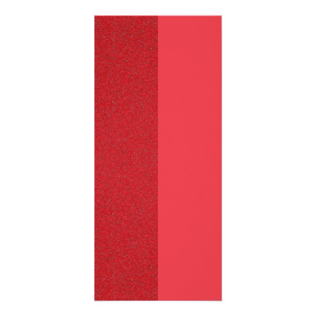 Red Glitter & Matte 4″×9″ Vertical Rack Cards (Front)