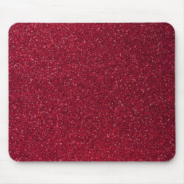Red Glitter Mouse Mat (Front)