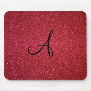 Red glitter mouse mat