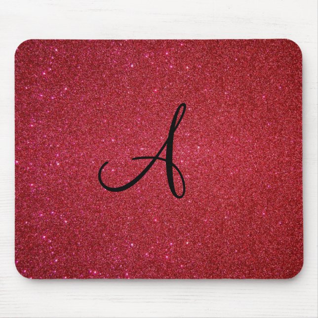Red glitter mouse mat (Front)