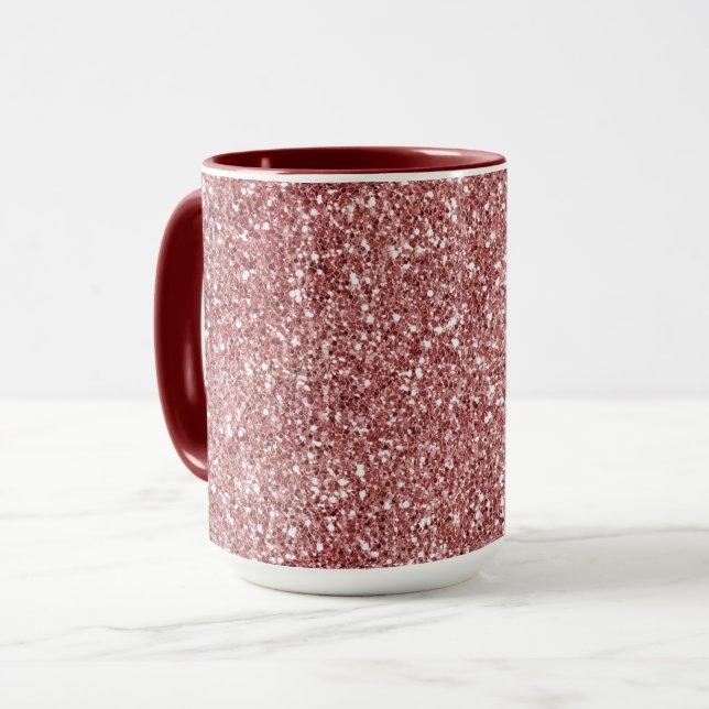 Red Glitter Mug (Front Left)
