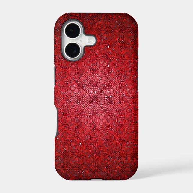 Red Glitter Sequin iPhone 5 Mate Tough™ Case (Back)