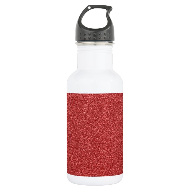 Red Glitter, Sparkle, Glitter Background 532 Ml Water Bottle (Front)