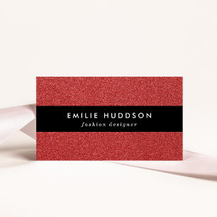 Red Glitter, Sparkle, Glitter Background Business Card