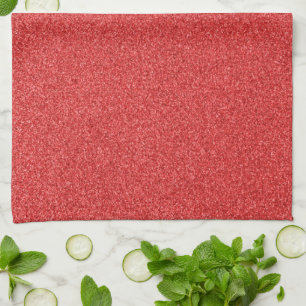 Red Glitter, Sparkle, Glitter Background Tea Towel