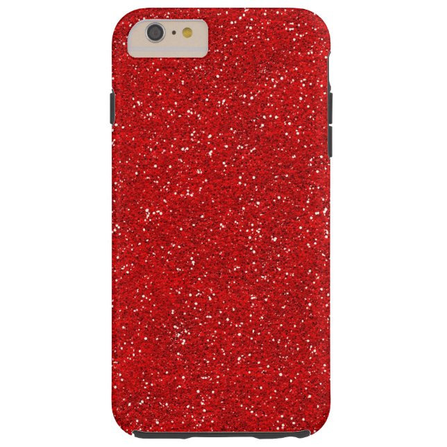Red Glitter Sparkle Graphic Art Pattern Design Case-Mate iPhone Case (Back)