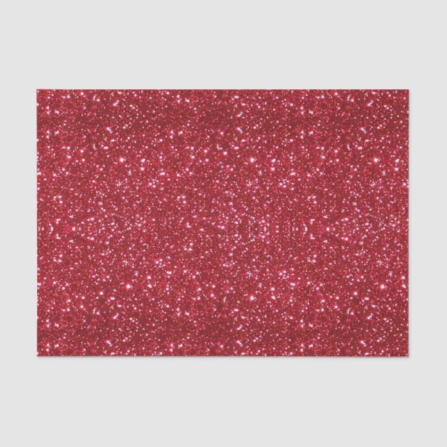 Red Glitter Tissue Paper (Front)