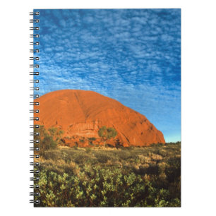 Red Glow of the Famous Ayers Rock in the Outback Notebook