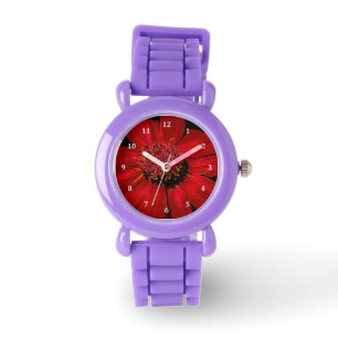 Red Glowing Daisy Watch