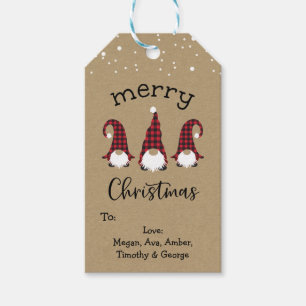 Red Gnome Merry Tag