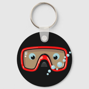 Red Goggles Key Ring