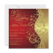 Red & Gold 90th Birthday Party Invitation
