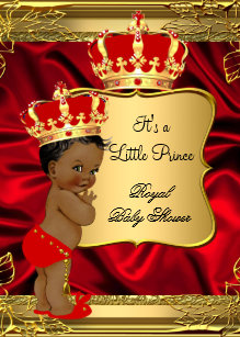 Prince Baby Shower Red Gold Gifts Gift Ideas Zazzle Uk