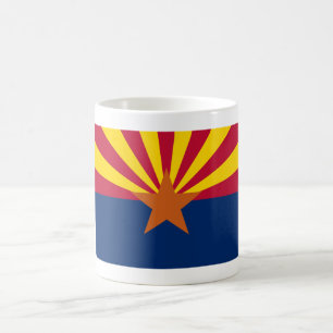 Red Gold and Blue Flag of Arizona Coffee Mug