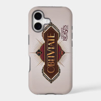 Red & Gold Art Deco Obliviate Spell Graphic