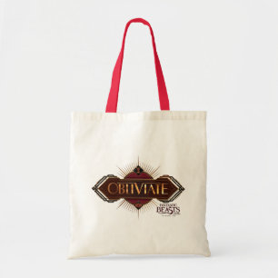 Red & Gold Art Deco Obliviate Spell Graphic Tote Bag