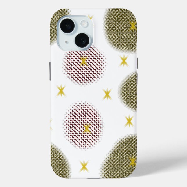 Red & Gold Artistic Pattern” Case-Mate iPhone Case (Back)