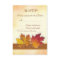 Red gold autumnal maple leaves RSVP