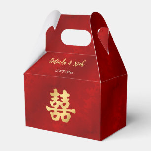 Red Gold   Chinese Wedding  Favour Box