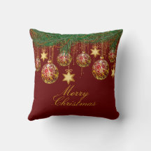 Red Gold Christmas Ornament