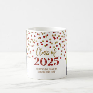Red Gold Class of 2025 Coffee Mug
