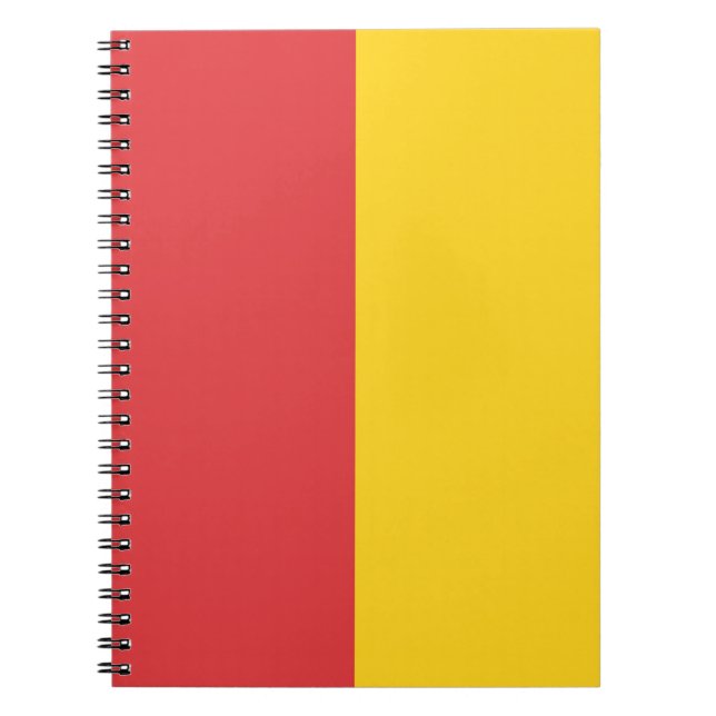 Red & Gold CUSTOM Notebook (Front)