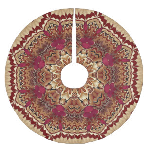 Red Gold Decorative Tree Skirt