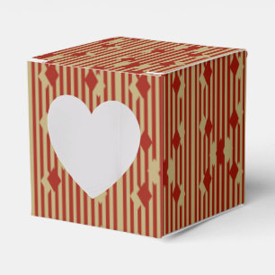 Red Gold Diamonds Favour Box