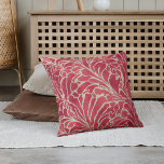 Red Gold Elegant Floral Chic Botanical Flowers Cushion<br><div class="desc">Red Gold Elegant Floral Chic Botanical Flowers Modern Outdoor Throw Pillow Cushion features a stylish and elegant red and gold abstract floral pattern. Perfect for home decor or as a gift for birthday,  Mother's Day or Christmas. Designed by Evco Studio www.zazzle.com/store/evcostudio</div>