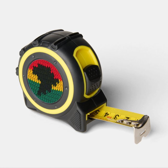 Red Gold Green Black Africa Artisan Crochet Print  1 (Angle)