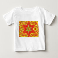 Red Gold Green Mandala Art Print