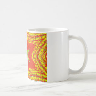 Red Gold Green Mandala Art Print Coffee Mug