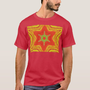 Red Gold Green Mandala Art Print T-Shirt