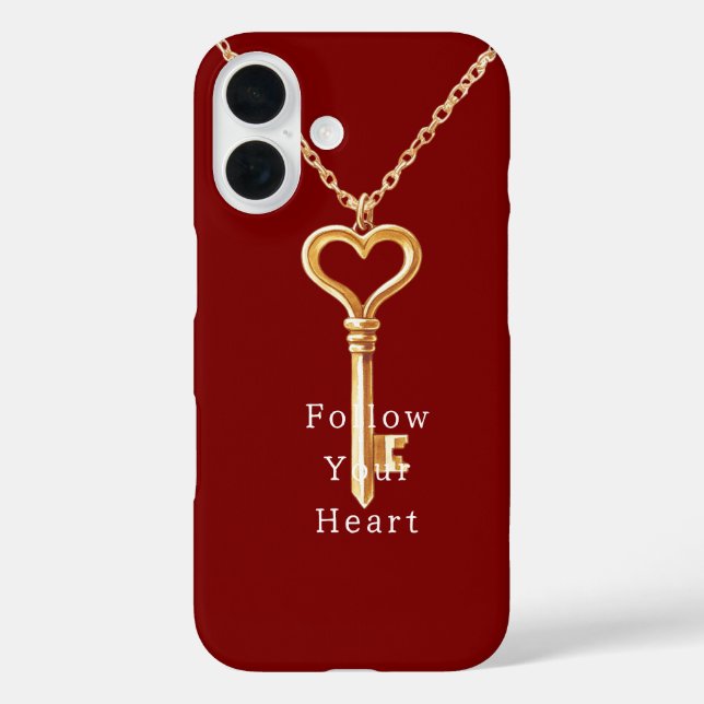 Red Gold Heart Chain   Case-Mate iPhone Case (Back)