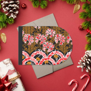 Red & Gold Japanese Luxe Acrylic Invitation