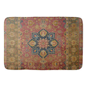 Red Gold Kashan Carpet Rug Persian Asian