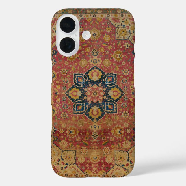 Red Gold Kashan Carpet Rug Persian Asian Case-Mate iPhone Case (Back)