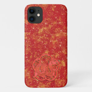 Red Gold Lunar Chinese New Year Zodiac Dragon iPhone 11 Case